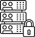 Secure document storage icon