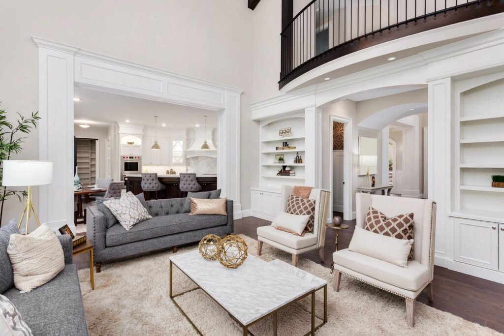Modern open-plan living room